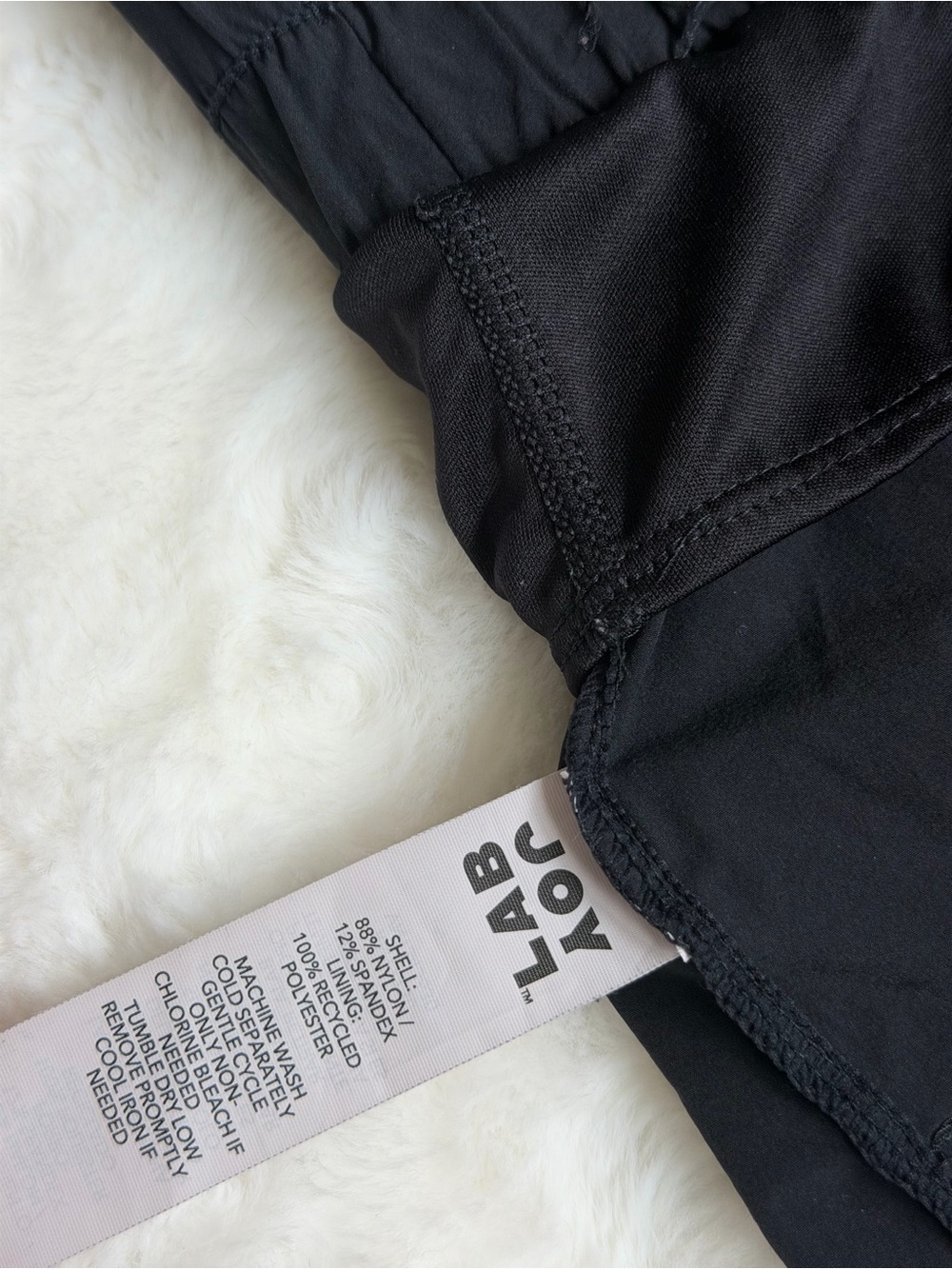 JoyLab Black High-Waist Athletic Shorts with Smocked Waistband - Picture 4 of 10